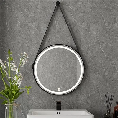 Vanity LED-taustavalaistu seinään kiinnitettävä kylpyhuonepeili, 24x24